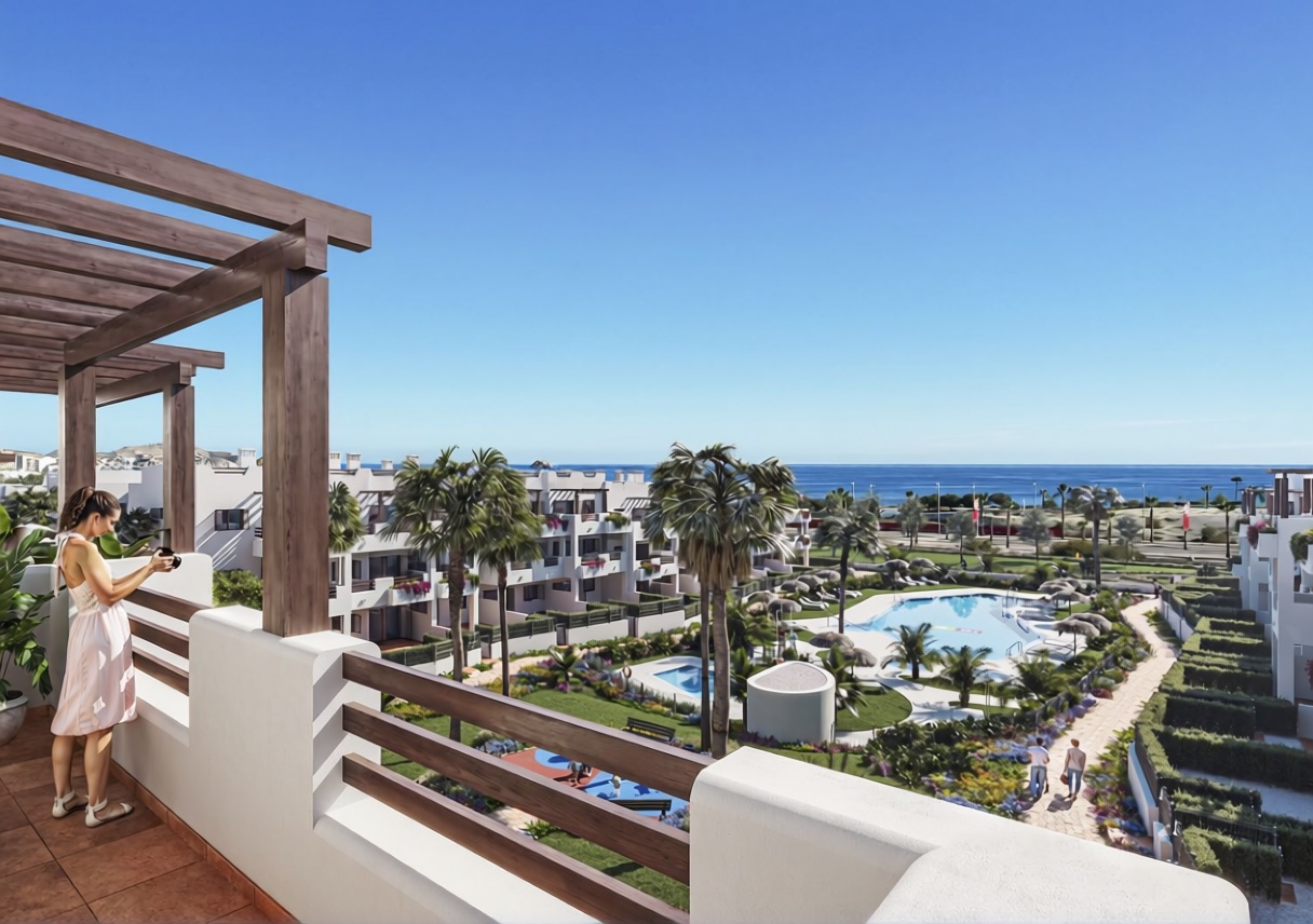 Piso en primera línea de playa en San Juan de los Terreros