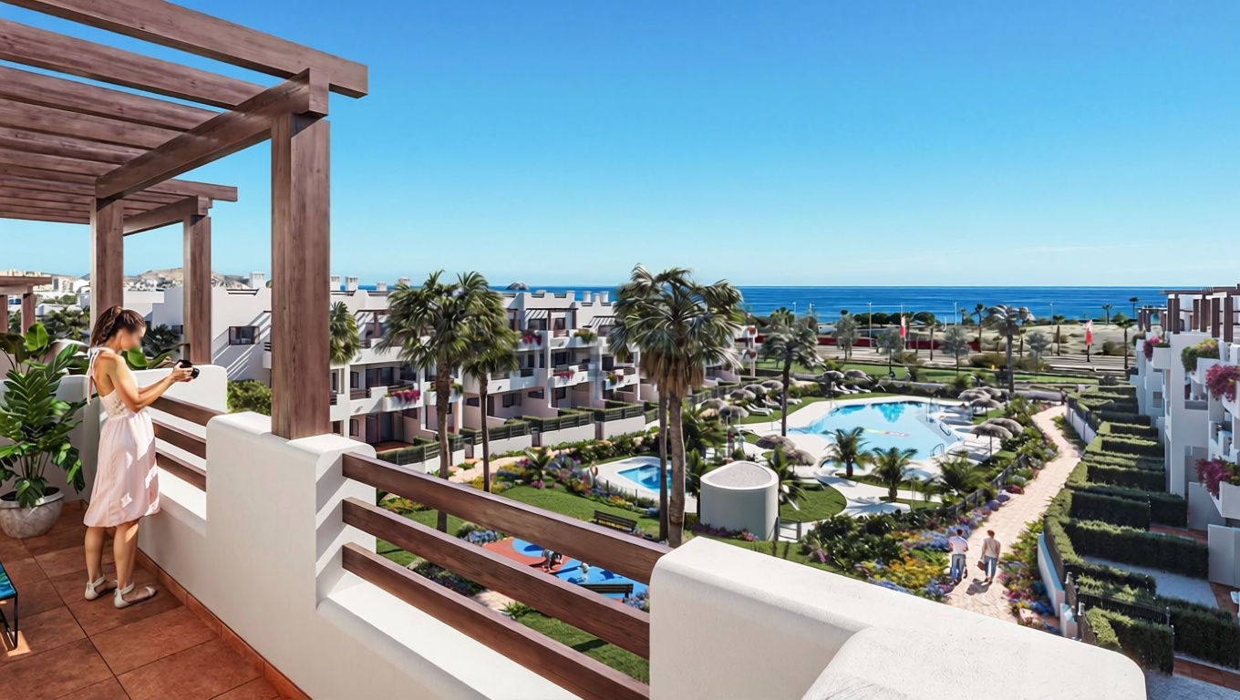 Piso en primera línea de playa en San Juan de los Terreros