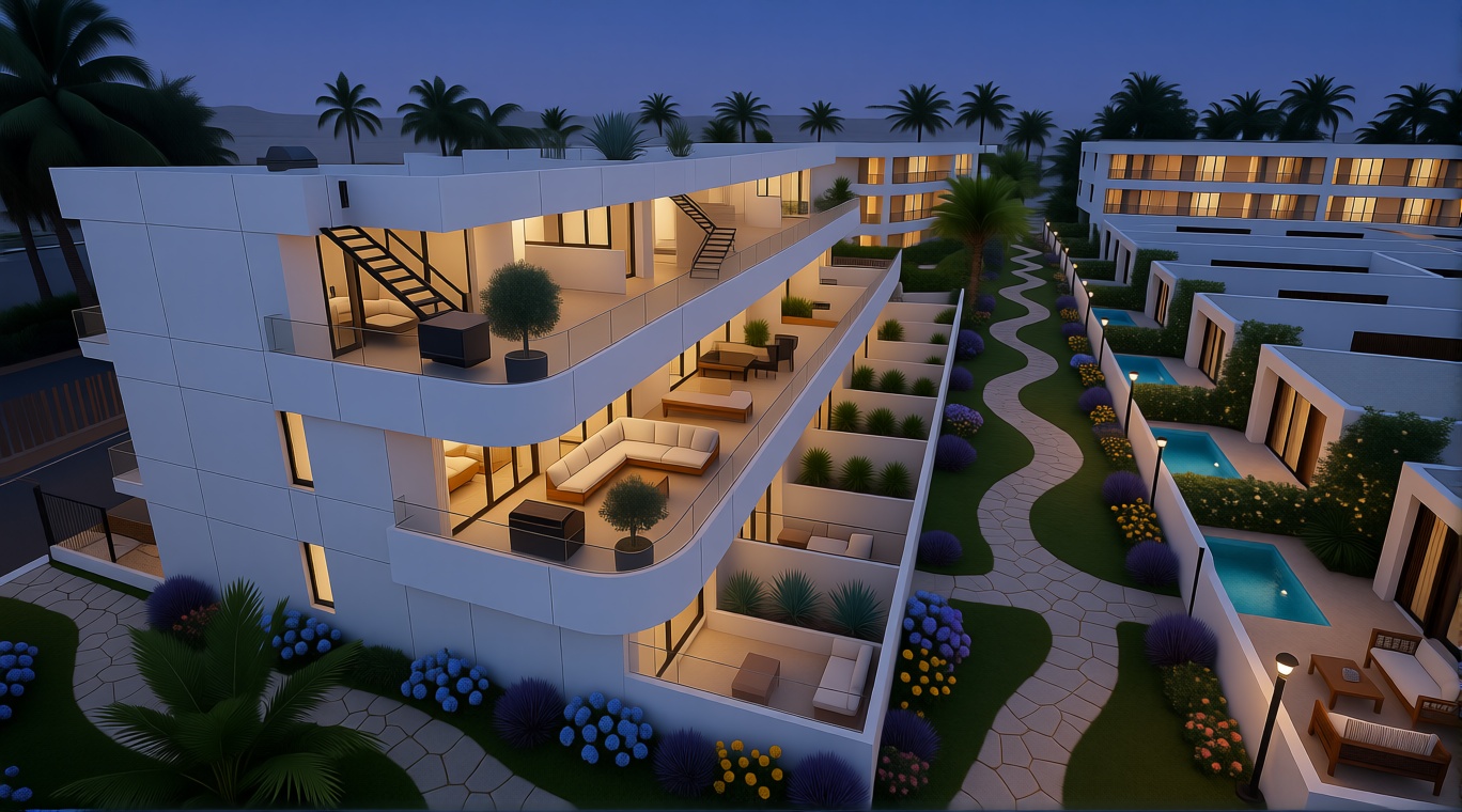 Chalet con acceso directo a playa en Vera — Aérea