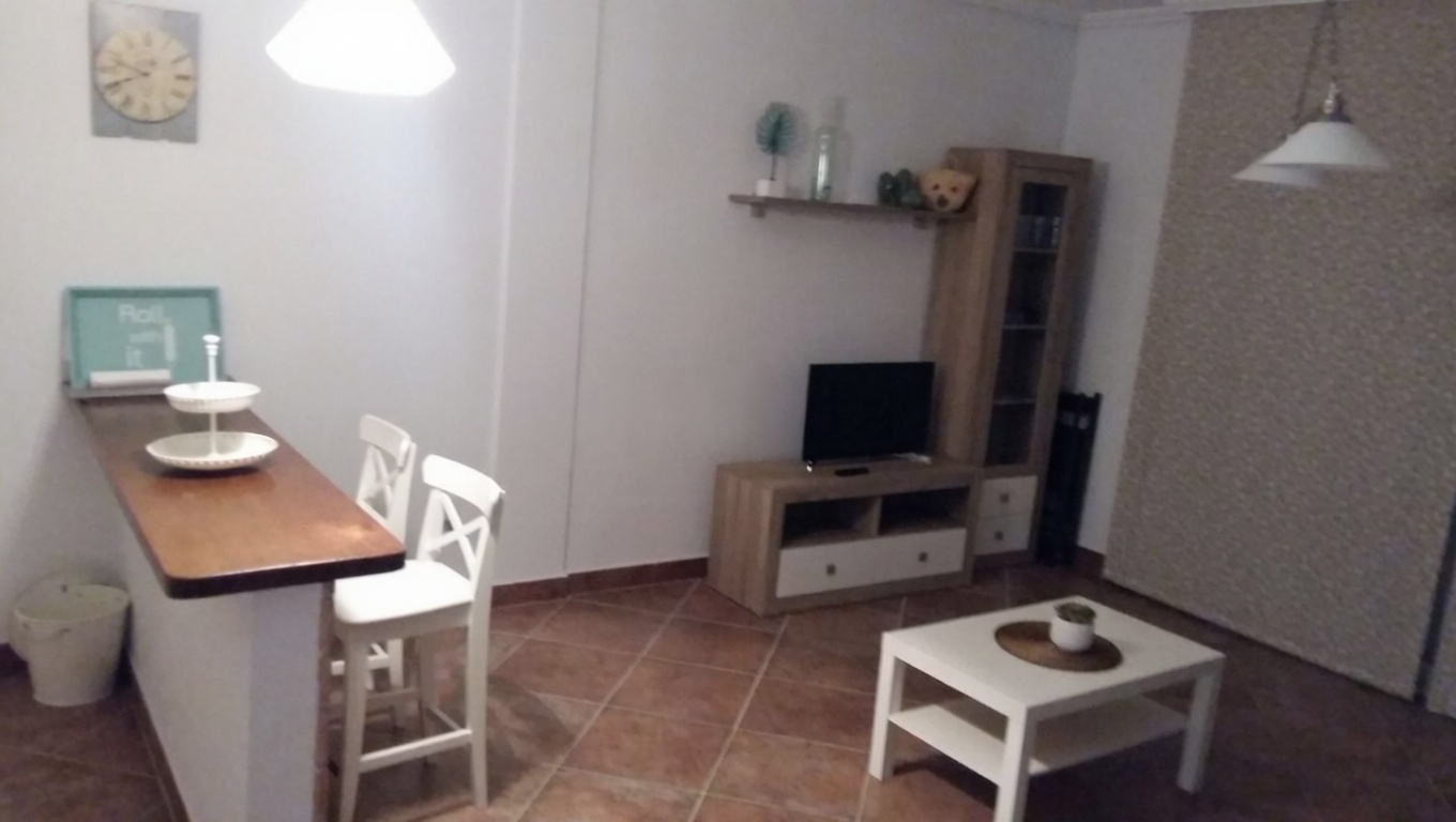 Appartement en première ligne de plage à Vera — Séjour