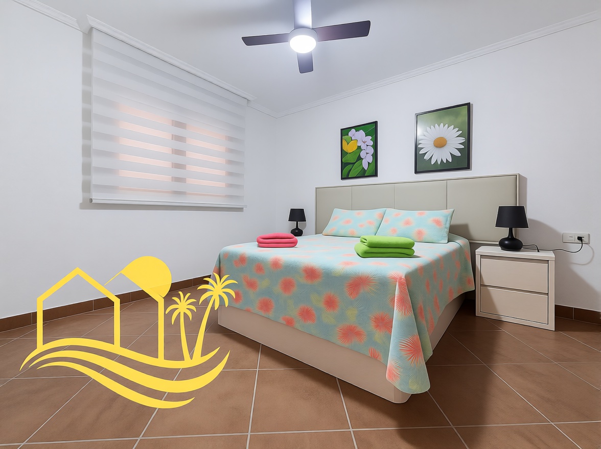 Appartement en première ligne de plage à Vera — Chambre