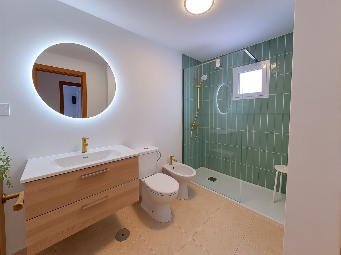 Ático en primera línea de mar en Vera — Baño