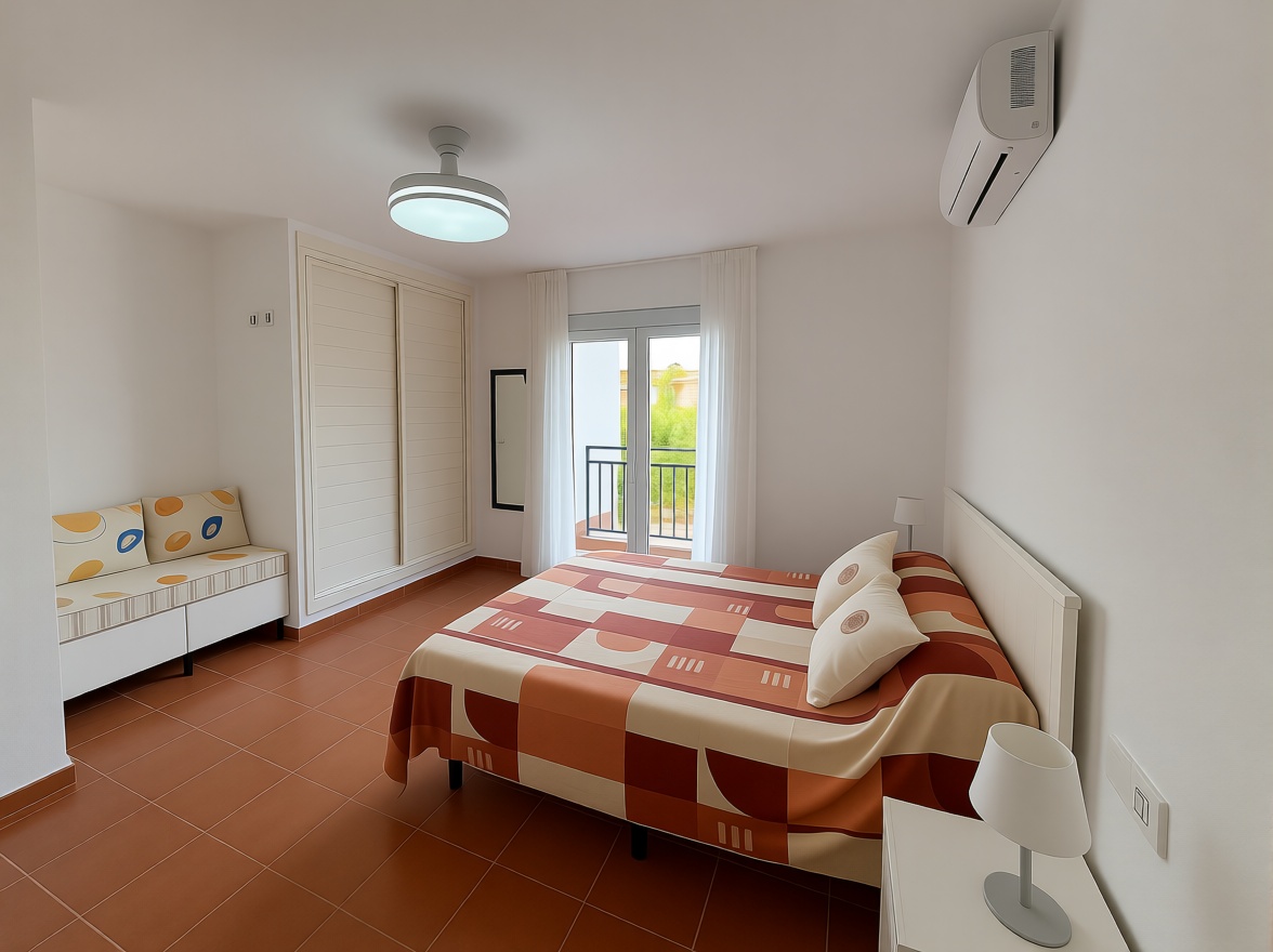 Appartement en première ligne de plage à Vera — Chambre