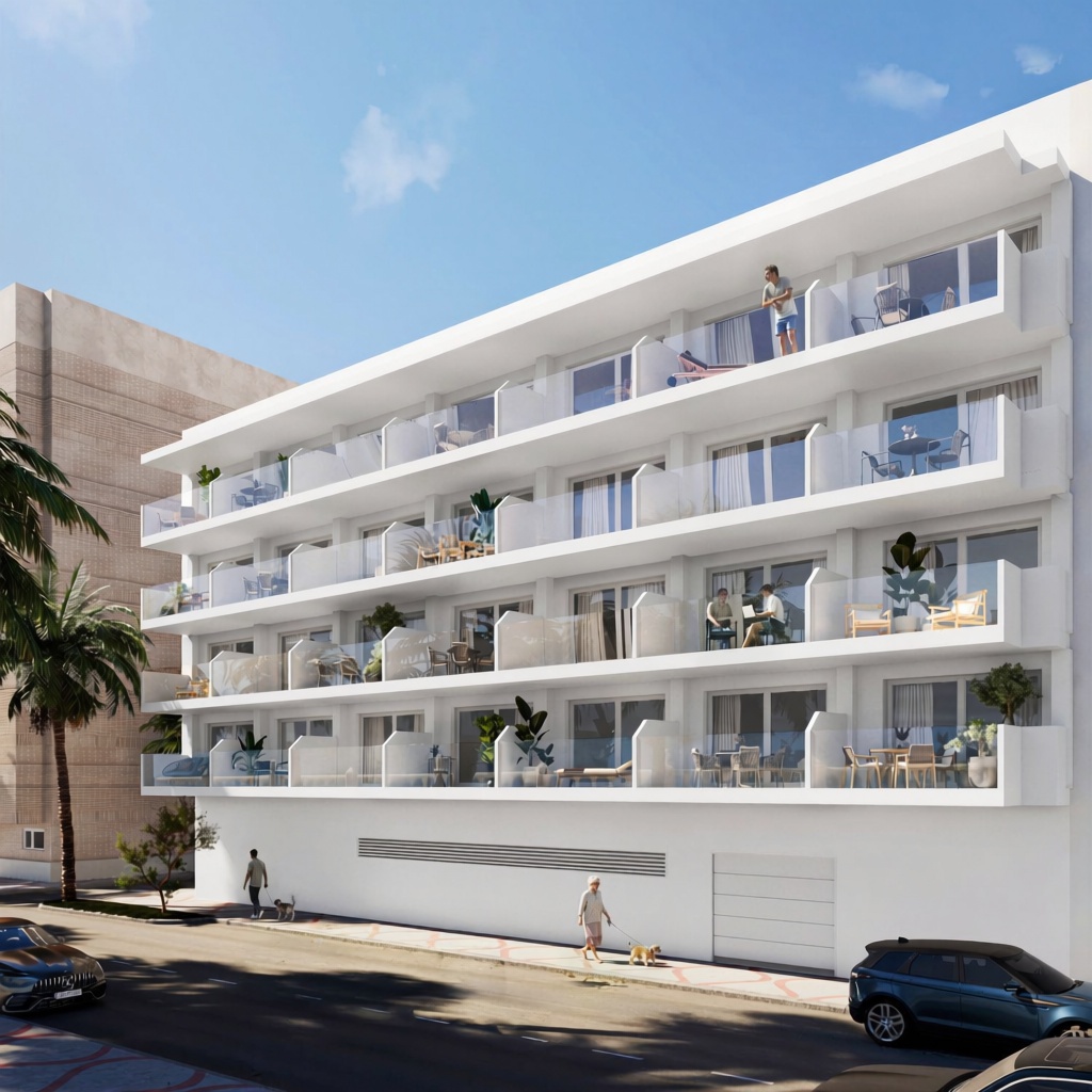 Beachfront flat in Garrucha — Facade