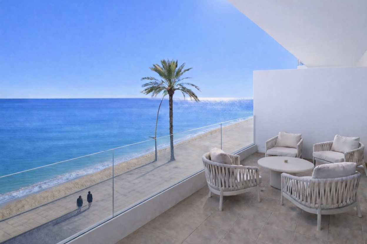 Appartement en première ligne de plage à Garrucha
