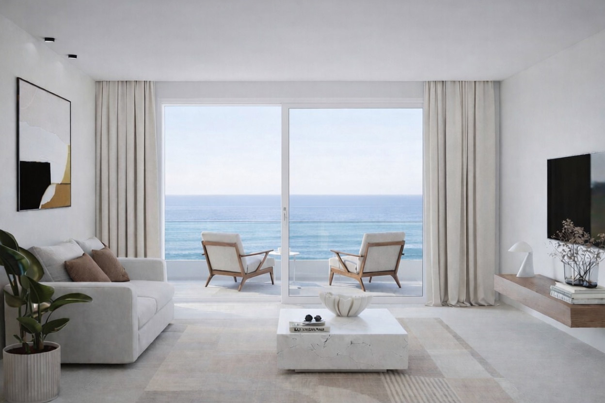 Piso en primera línea de playa en Garrucha — Salón
