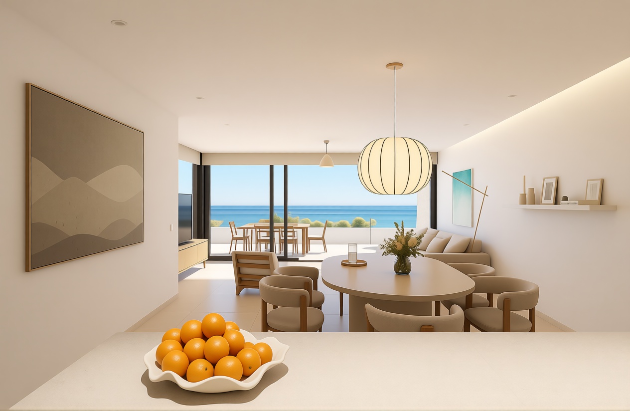 Piso en primera línea de playa en Carboneras — Comedor