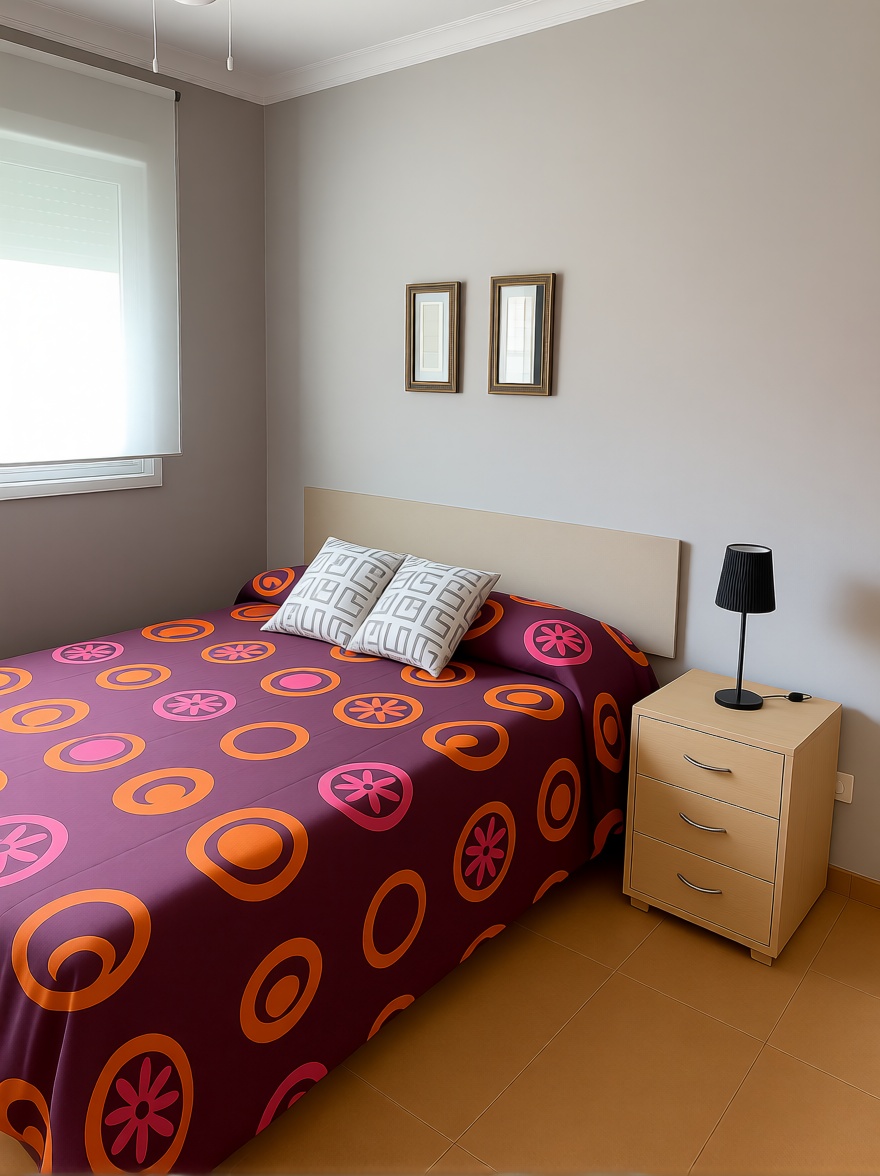 Piso en primera línea de playa en Carboneras — Dormitorio