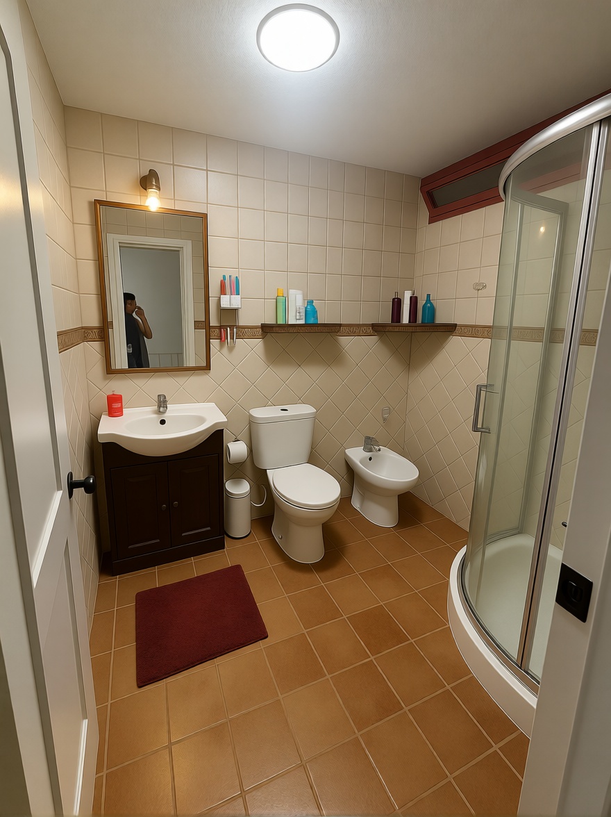 Appartement en première ligne de plage à Es Castell — Sanitaires