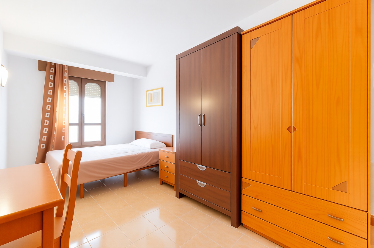 Piso en primera línea de playa en Almería — Dormitorio