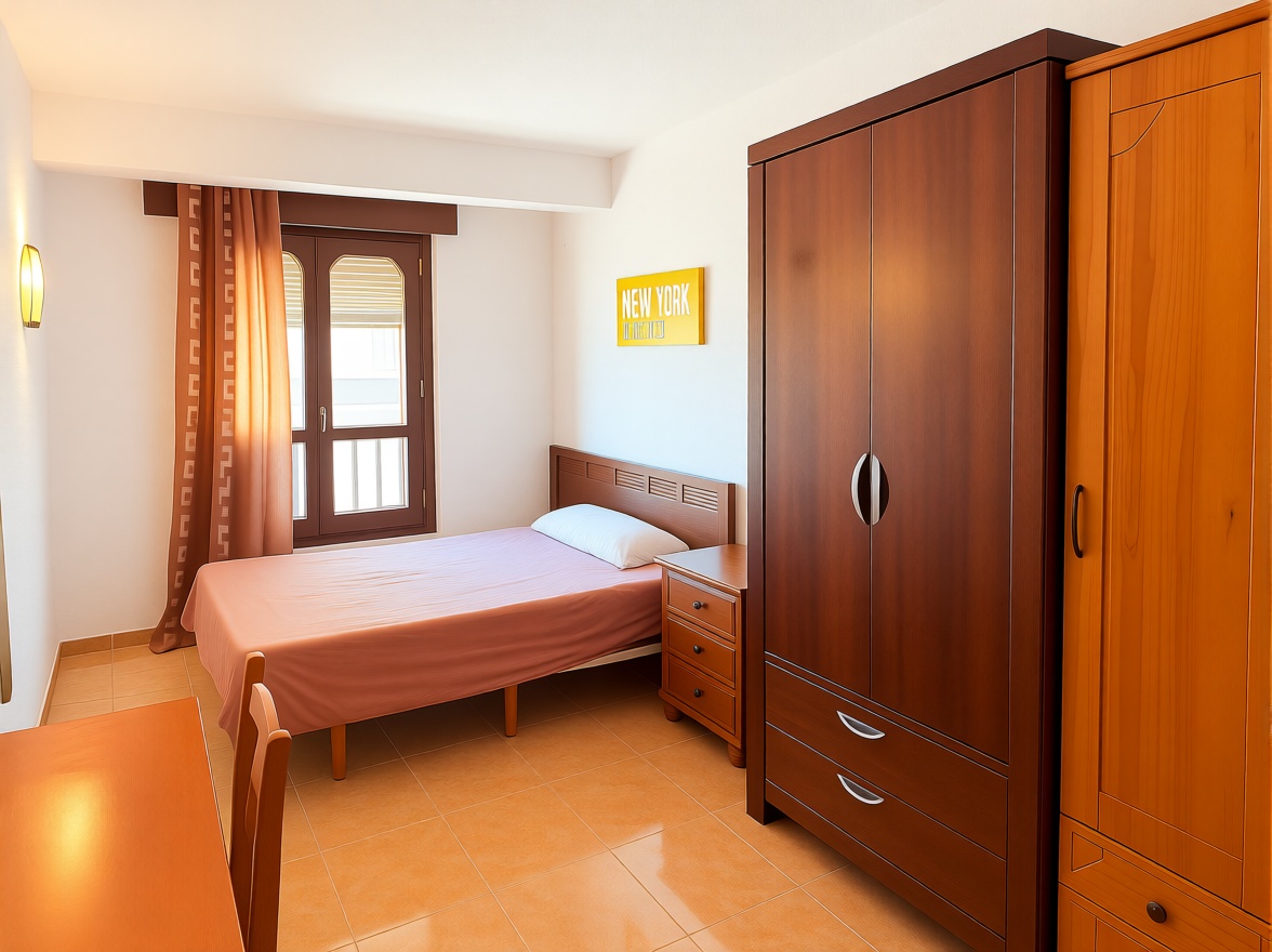 Piso en primera línea de playa en Almería — Dormitorio