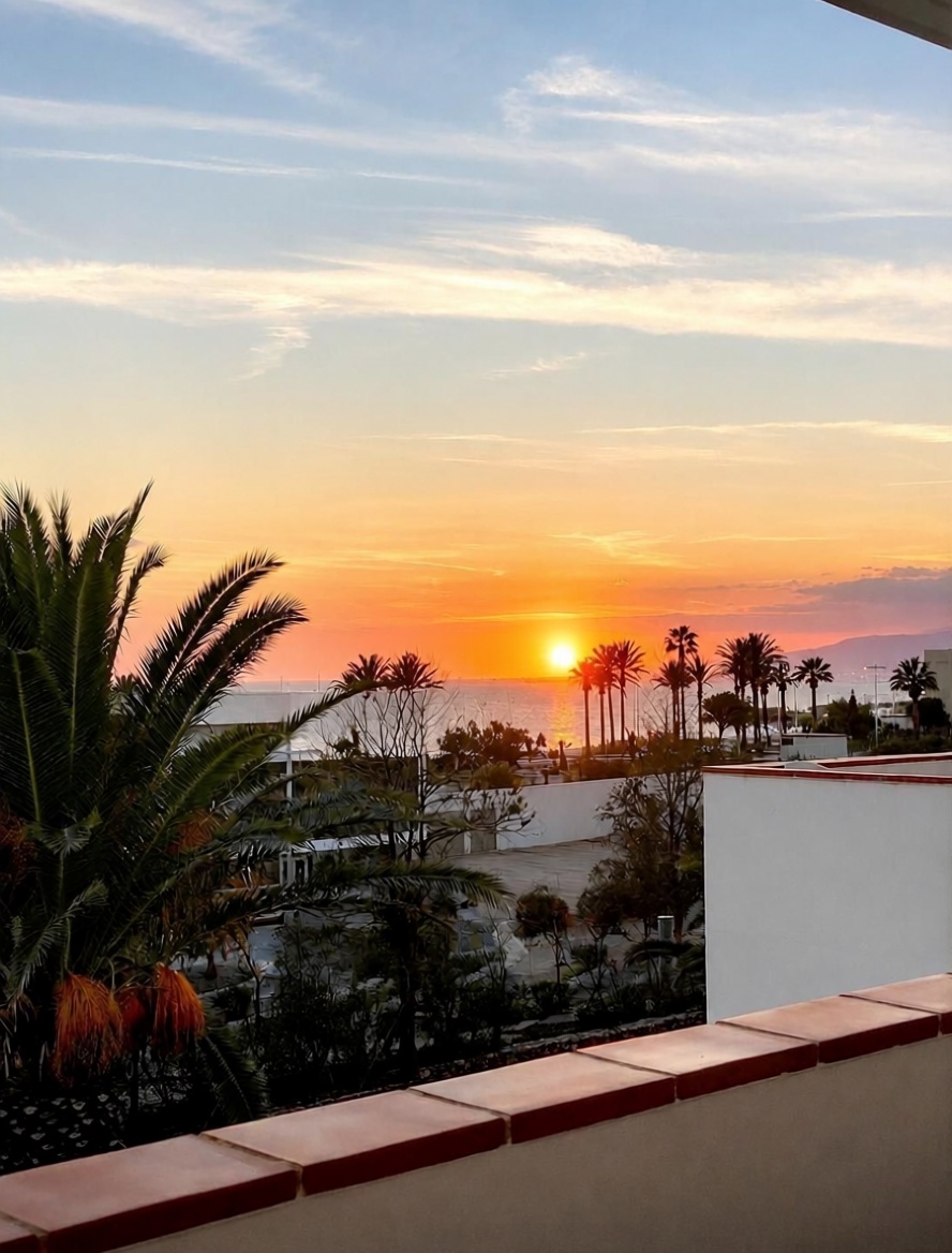 Ático en primera línea de mar en Almería