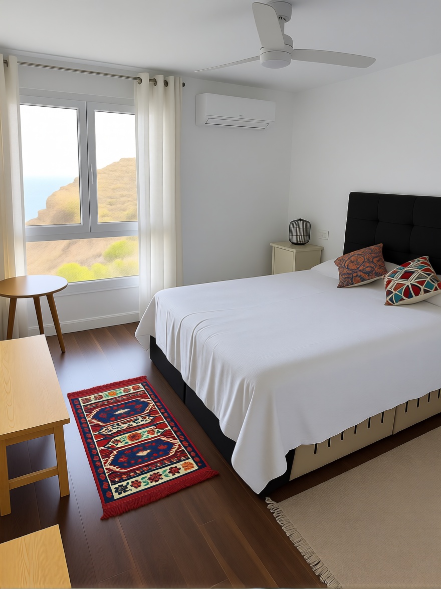 Piso en primera línea de playa en Almería — Dormitorio