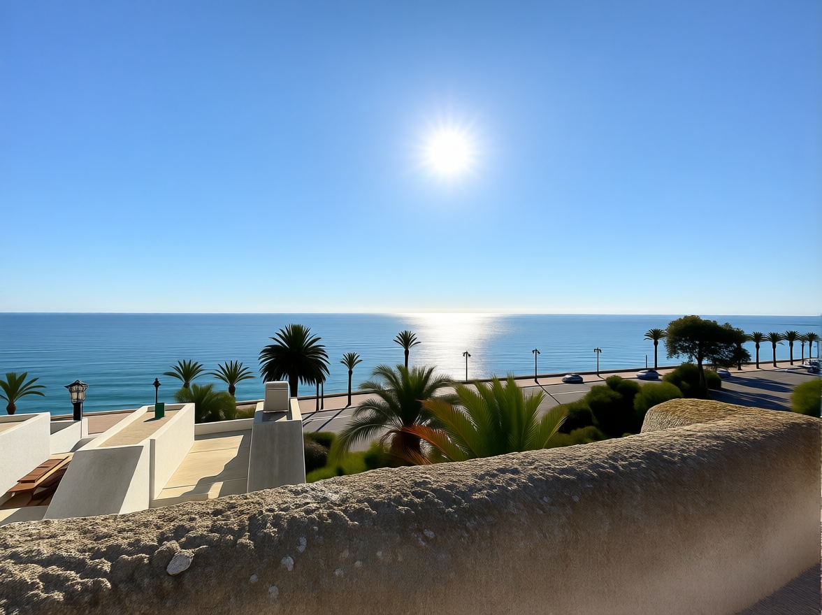 Chalet with direct beach access in Roquetas de Mar — Sea view