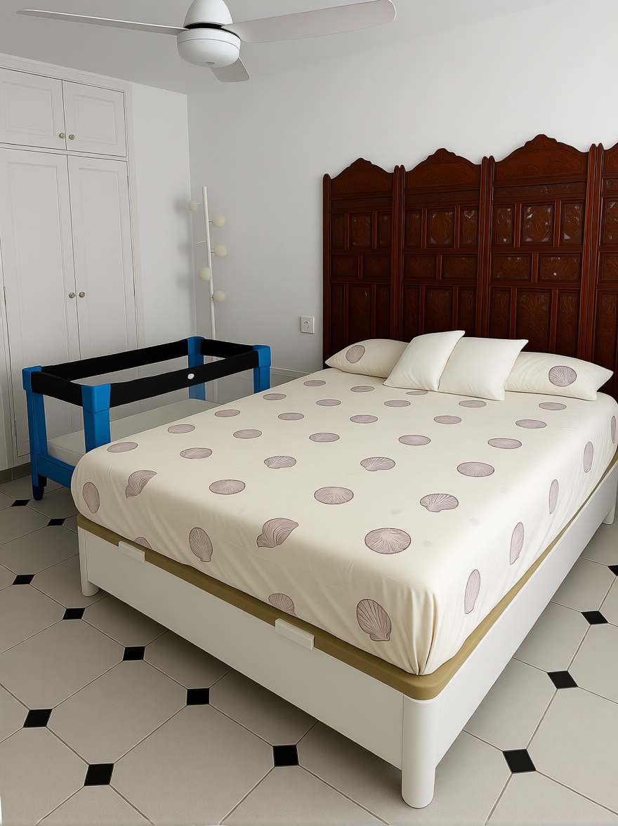 Apartamento em primeira linha de praia em Roquetas de Mar — Quarto