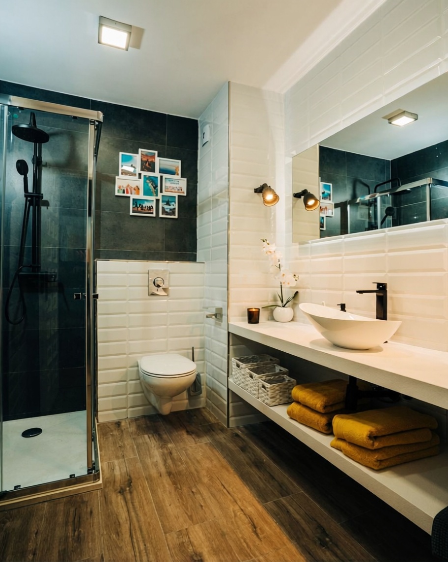 Appartement en attique en première ligne de mer à Roquetas de Mar — Sanitaires