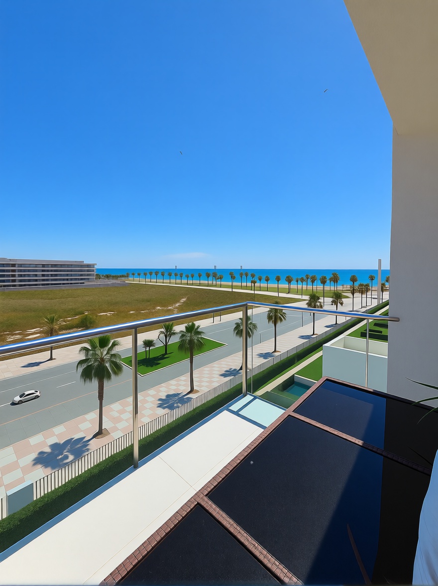 Duplex en première ligne de plage à Roquetas de Mar