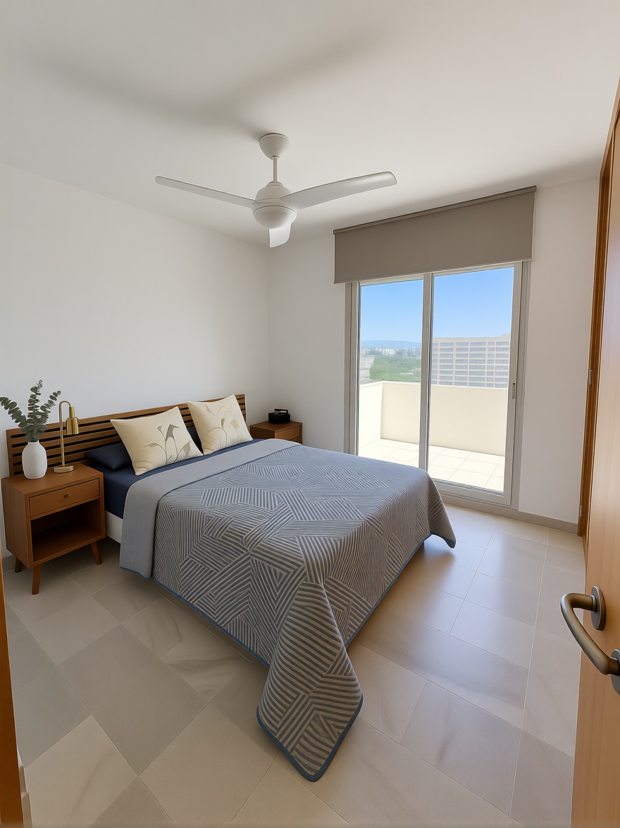 Duplex em primeira linha de praia em Roquetas de Mar — Quarto
