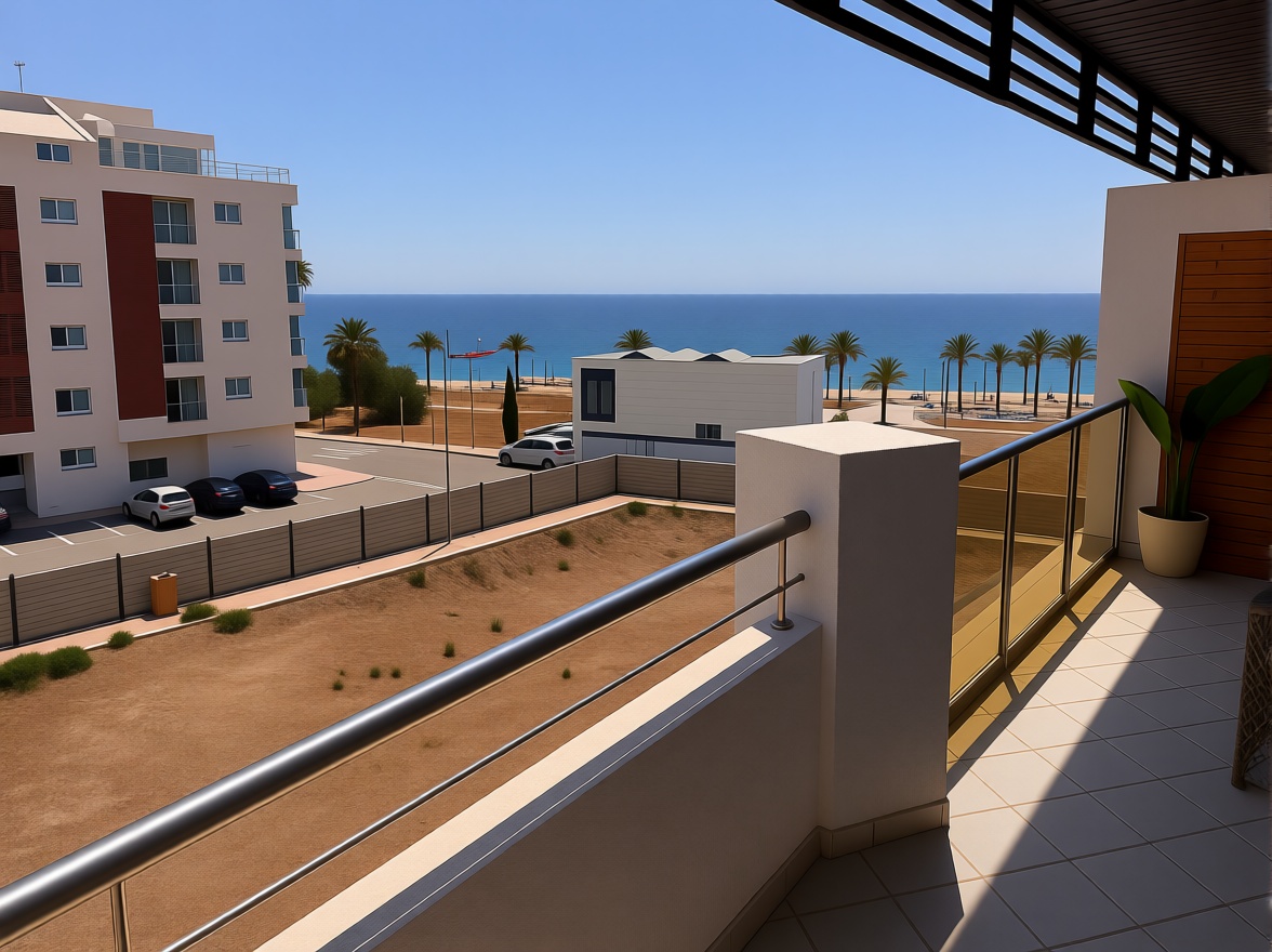 Appartement en première ligne de plage à Roquetas de Mar — Terrasse mer