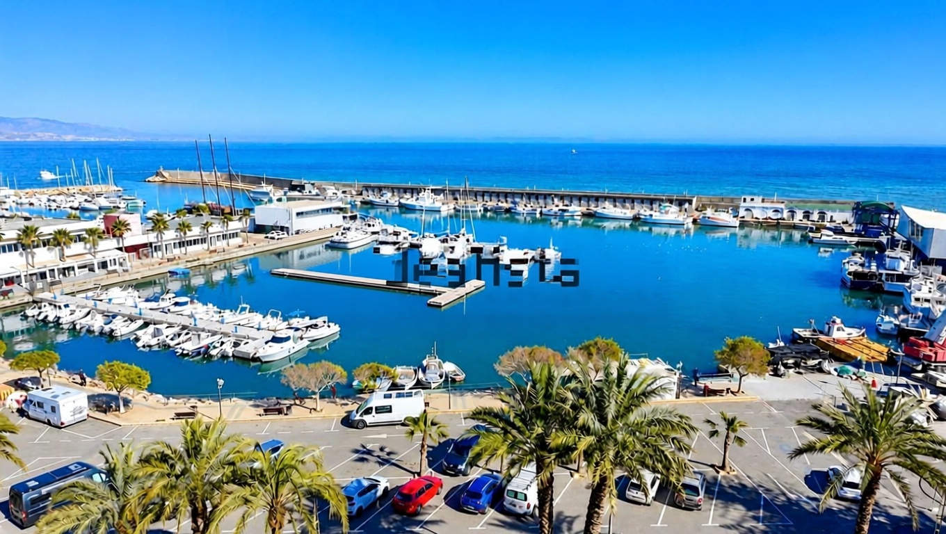 Seafront attic in Roquetas de Mar — Sea view