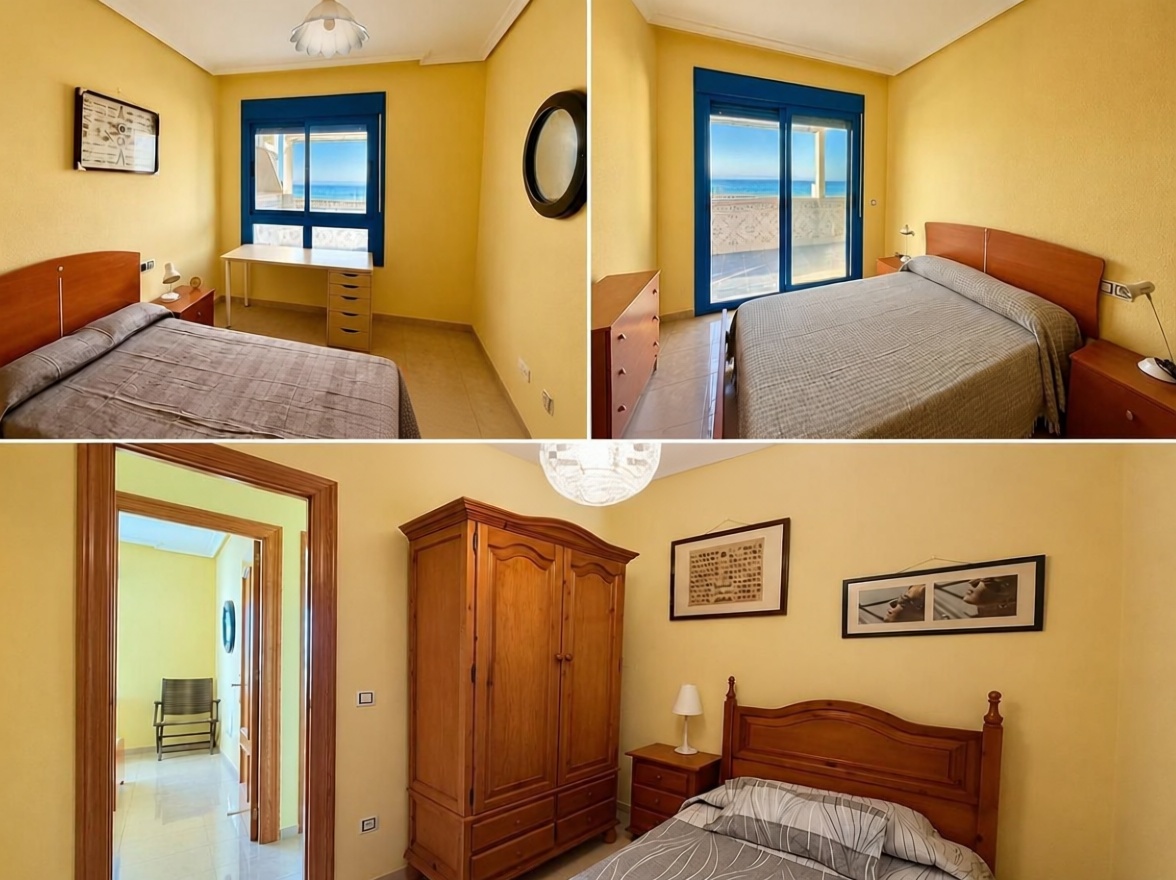 Seafront attic in Roquetas de Mar — Bedroom