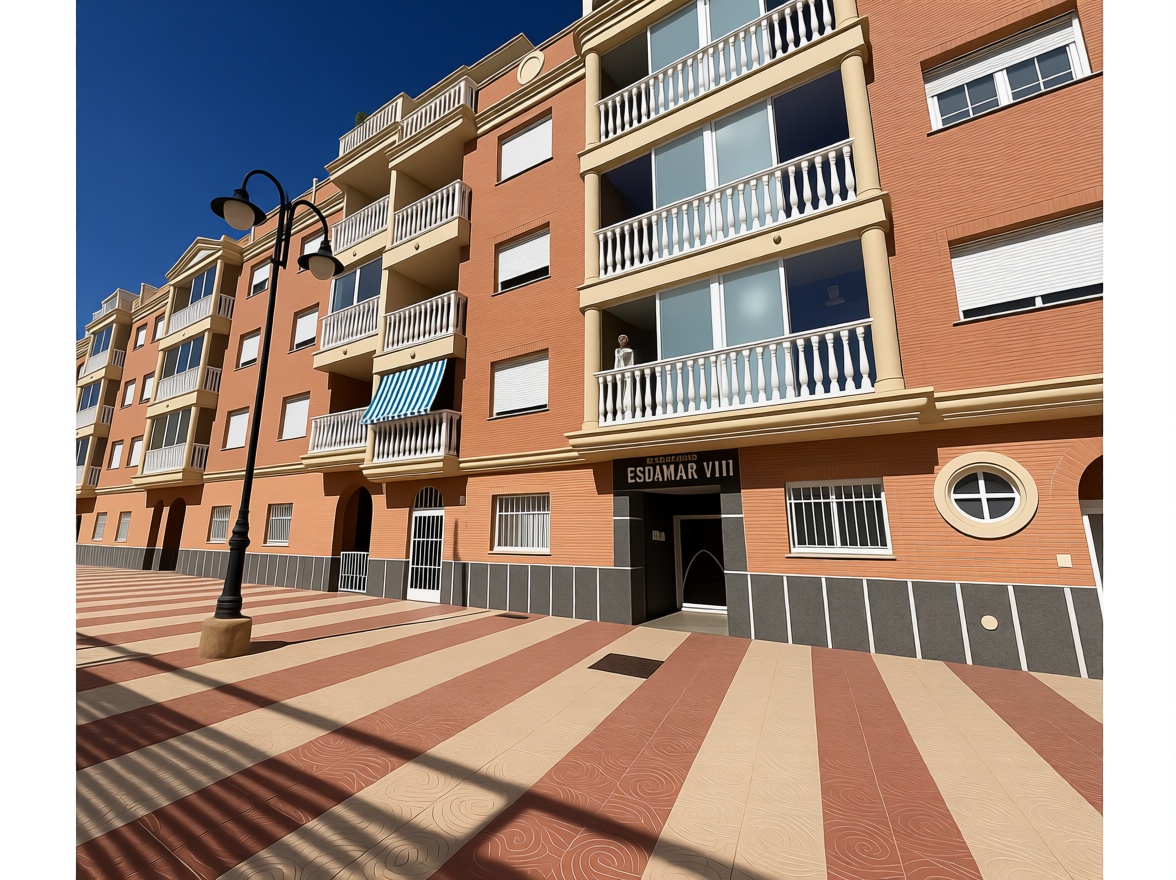 Appartement en première ligne de plage à Roquetas de Mar — Vue mer