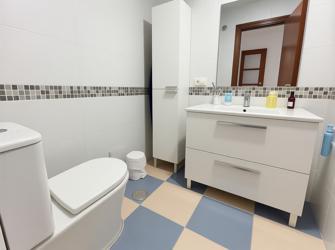 Appartement en première ligne de plage à Roquetas de Mar — Sanitaires