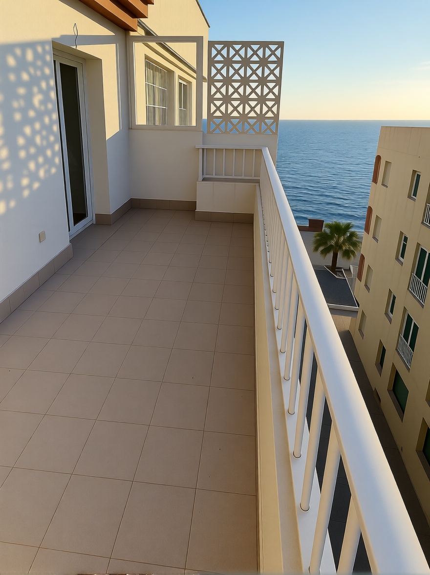 Ático em primeira linha de mar em Albuñol — Terraço mar