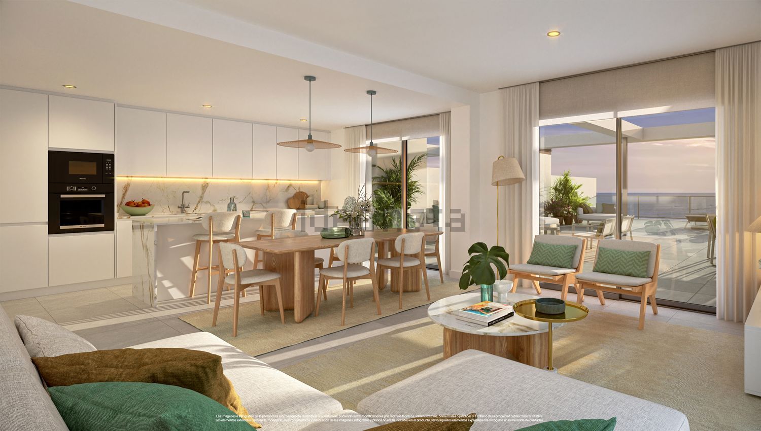 Appartement en première ligne de plage à El Ejido — Cuisine