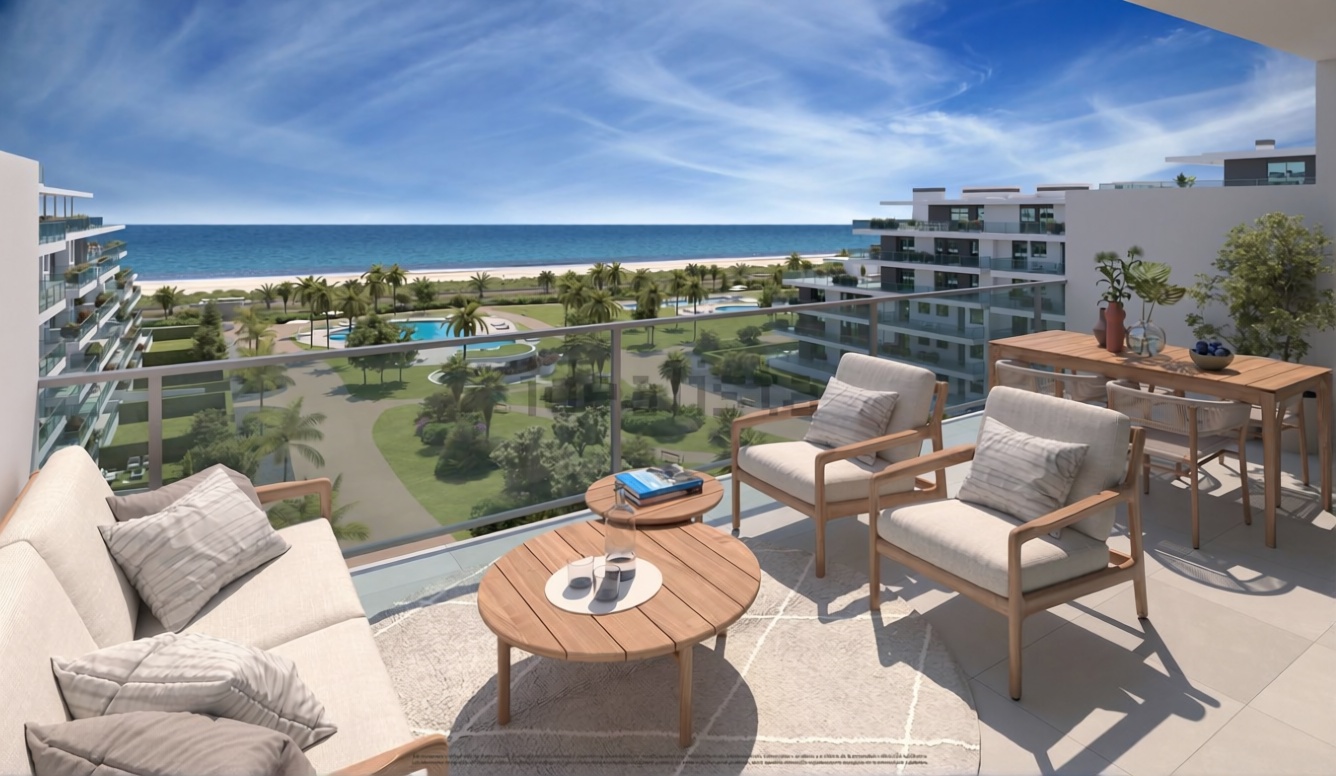 Appartement en première ligne de plage à El Ejido — Terrasse mer