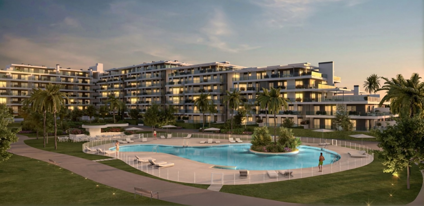 Appartement en première ligne de plage à El Ejido — Piscine