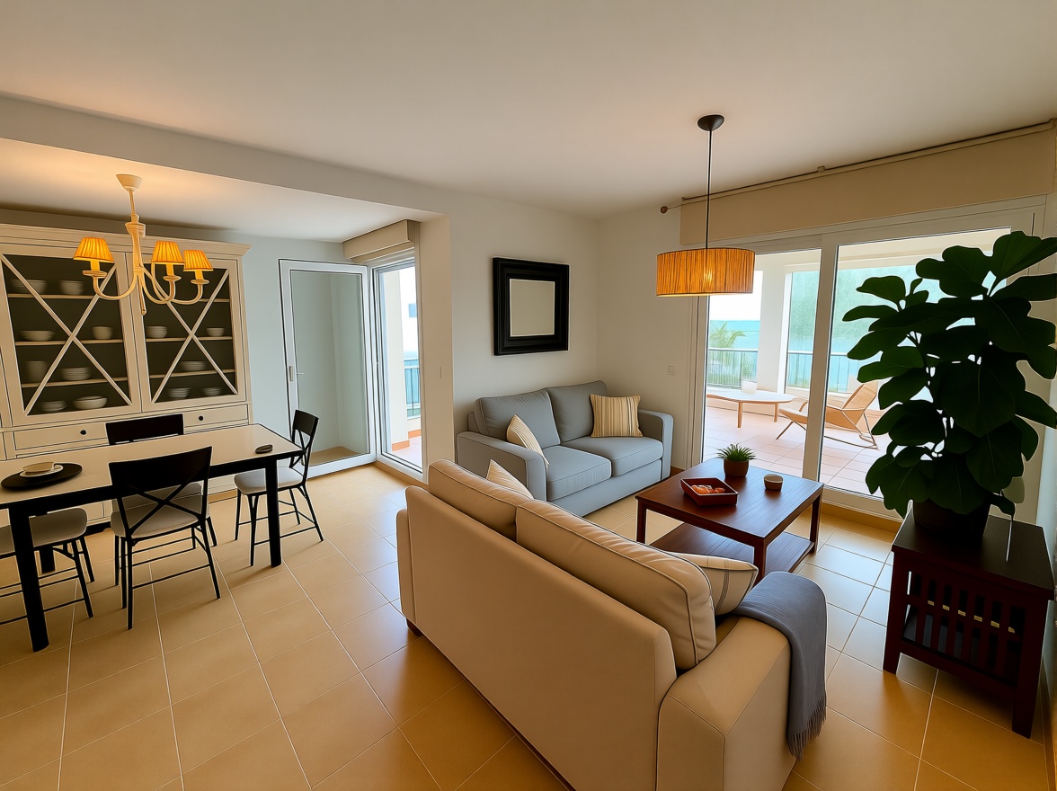Appartement en première ligne de plage à El Ejido — Séjour