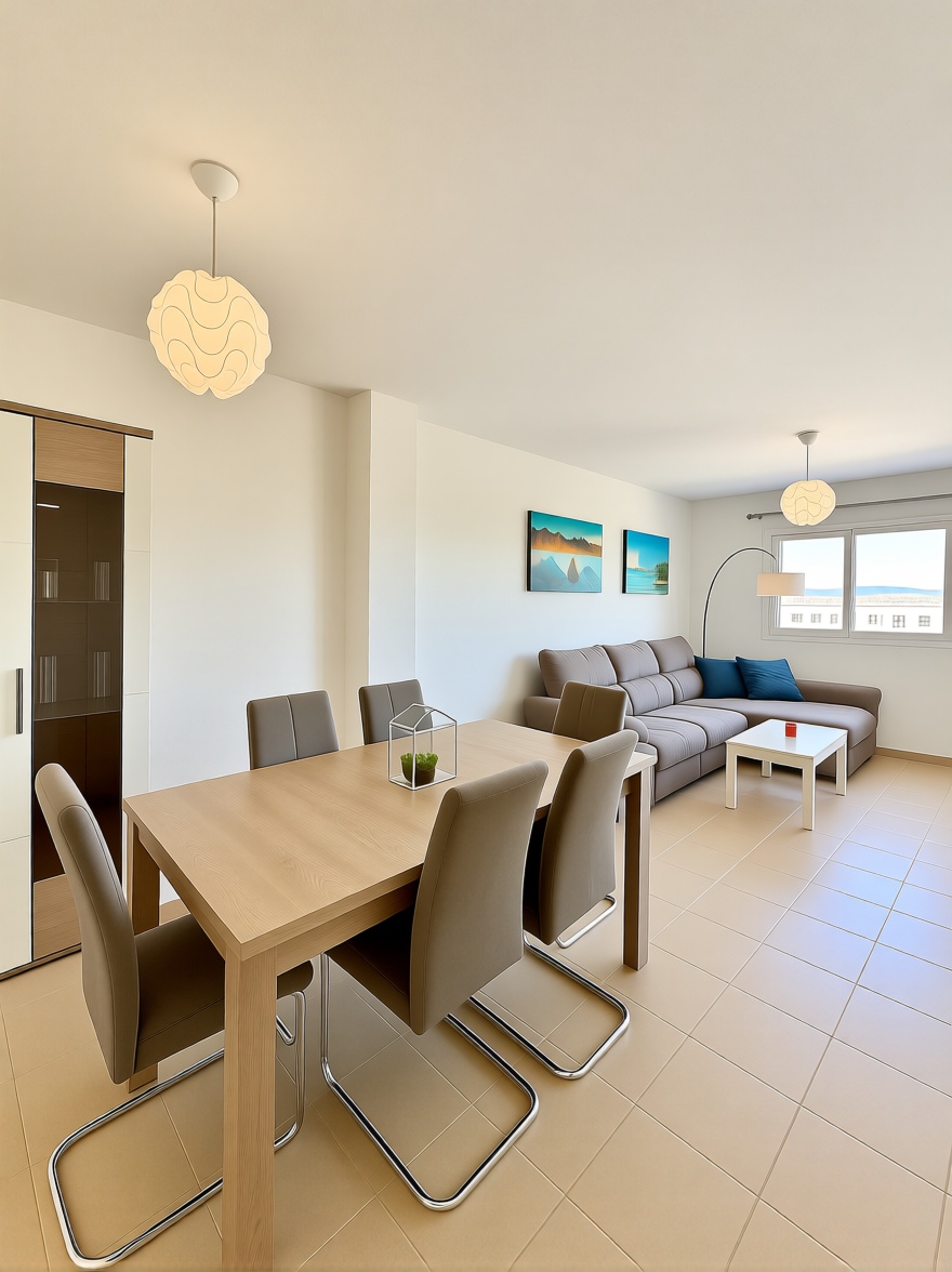 Duplex en première ligne de plage à El Ejido — Séjour