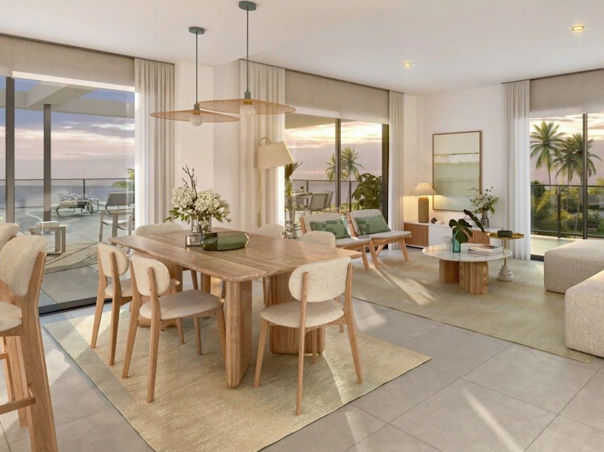 Appartement en première ligne de plage à El Ejido — Séjour