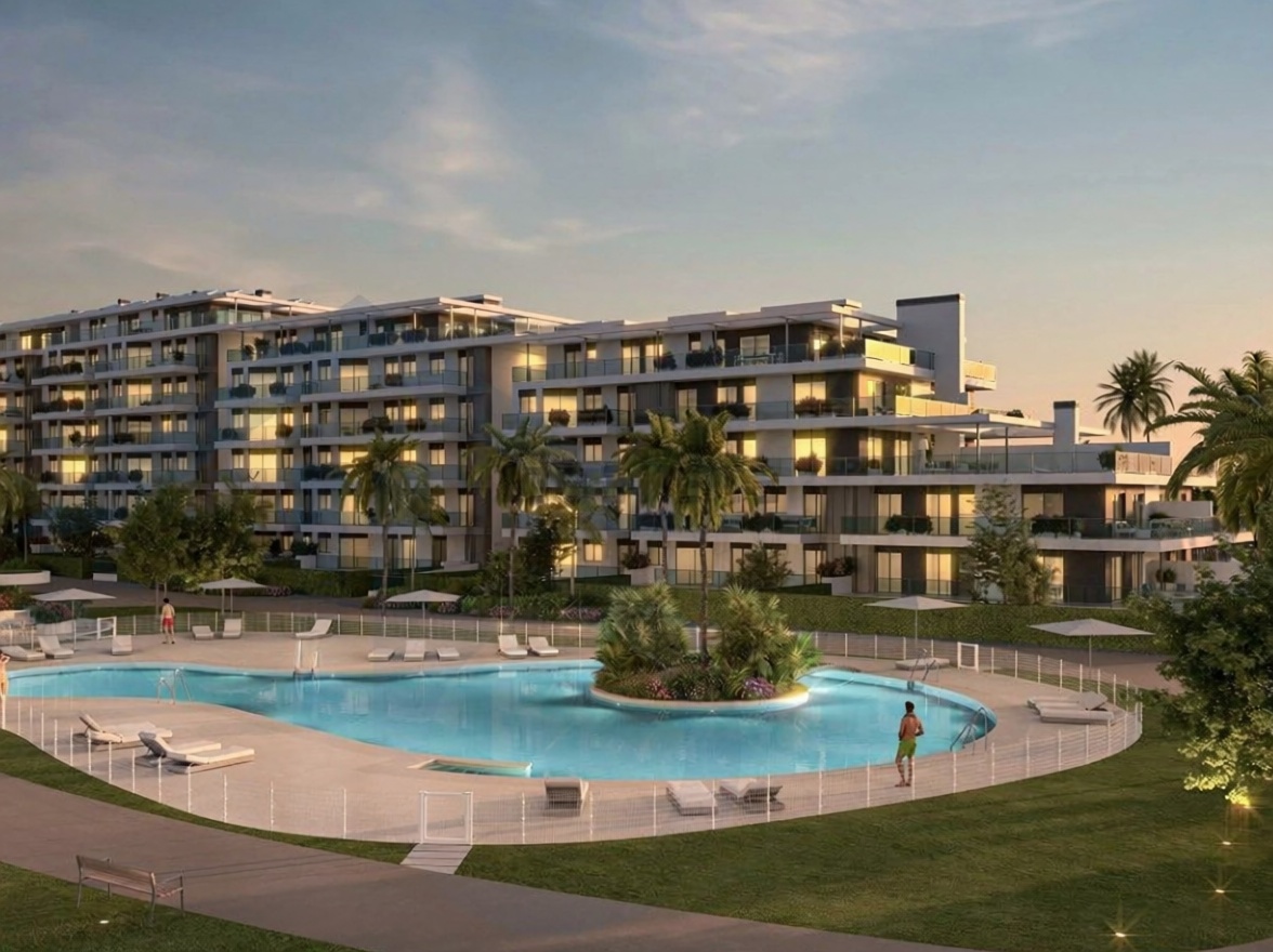 Appartement en première ligne de plage à El Ejido — Piscine