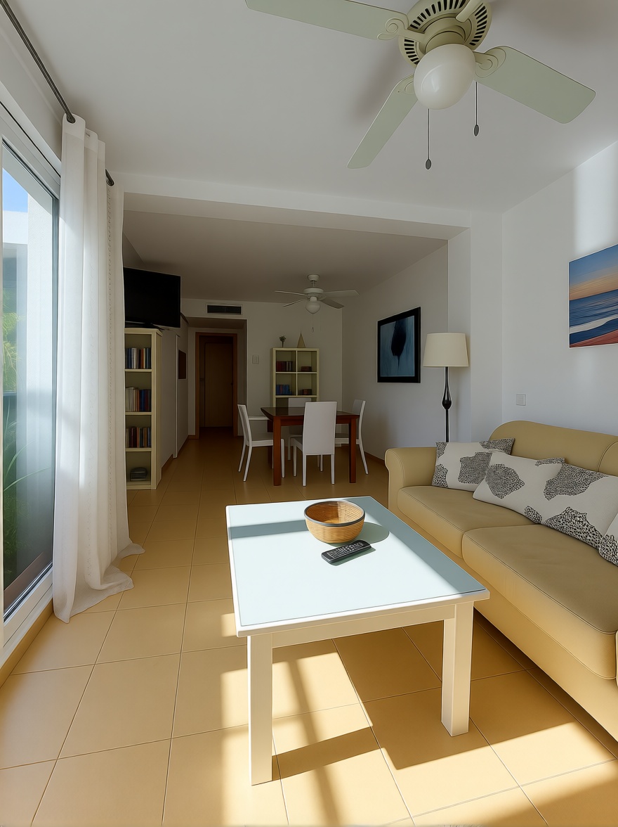 Duplex en première ligne de plage à El Ejido — Séjour