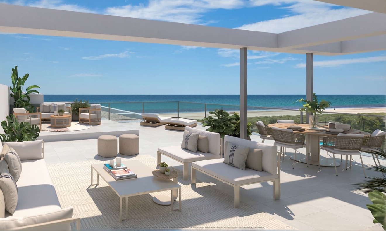 Apartamento em primeira linha de praia em El Ejido
