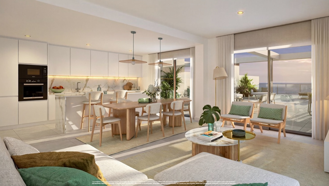 Apartamento em primeira linha de praia em El Ejido — Cozinha