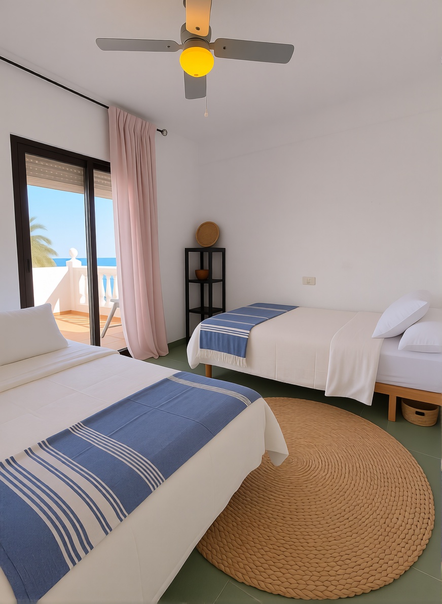 Chalet avec accès direct à la plage à Motril — Chambre