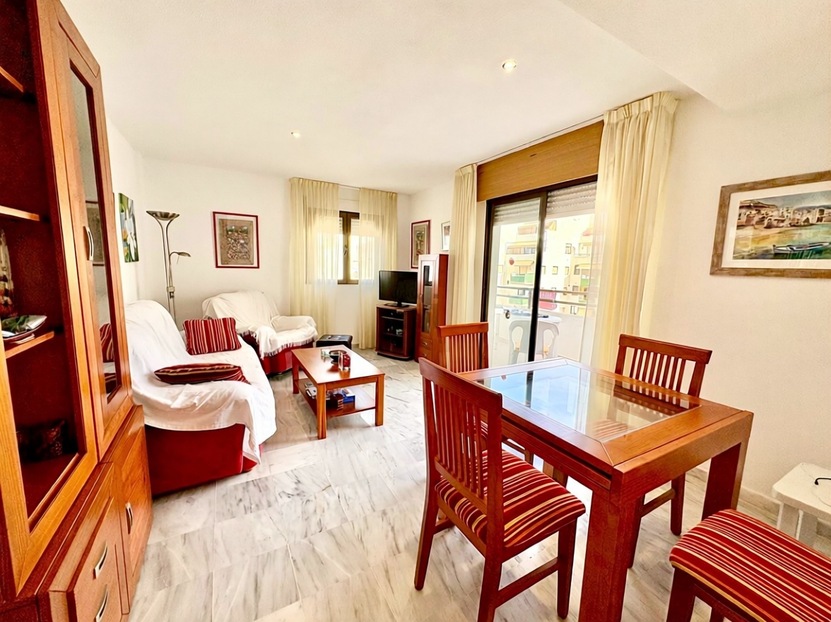 Appartement en première ligne de plage à Salobreña — Séjour