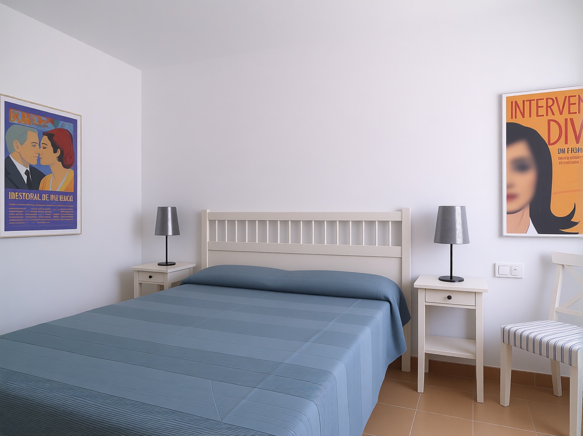 Appartement en première ligne de plage à Salobreña — Chambre