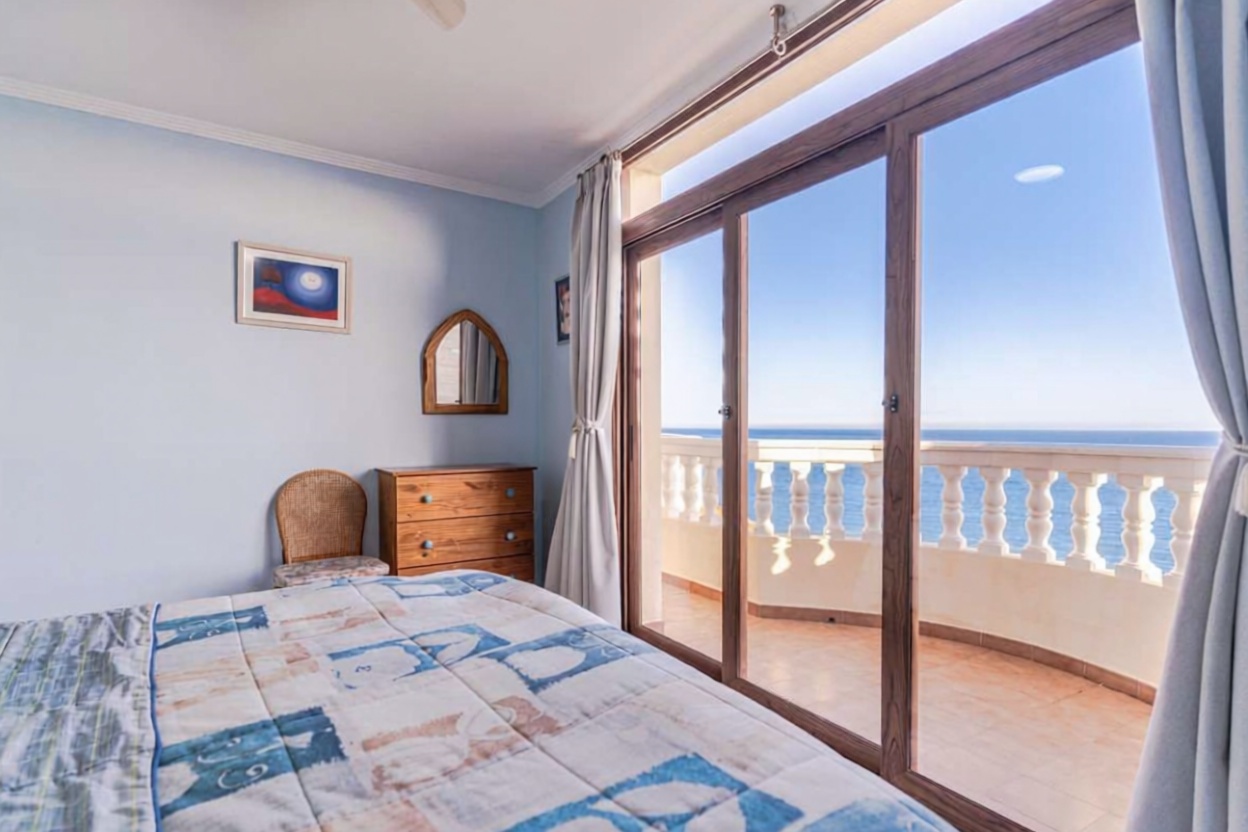 Chalet avec accès direct à la plage à Salobreña — Terrasse mer