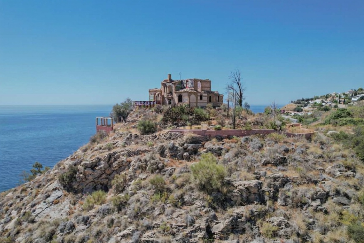 Chalet avec accès direct à la plage à Salobreña — Vue mer