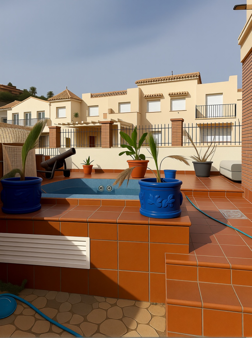Chalet avec accès direct à la plage à Salobreña — Vue mer