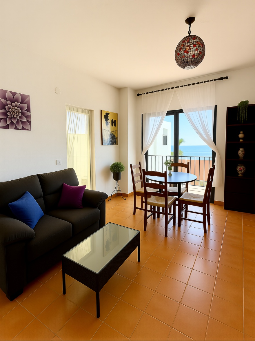 Apartamento em primeira linha de praia em Almuñécar — Sala