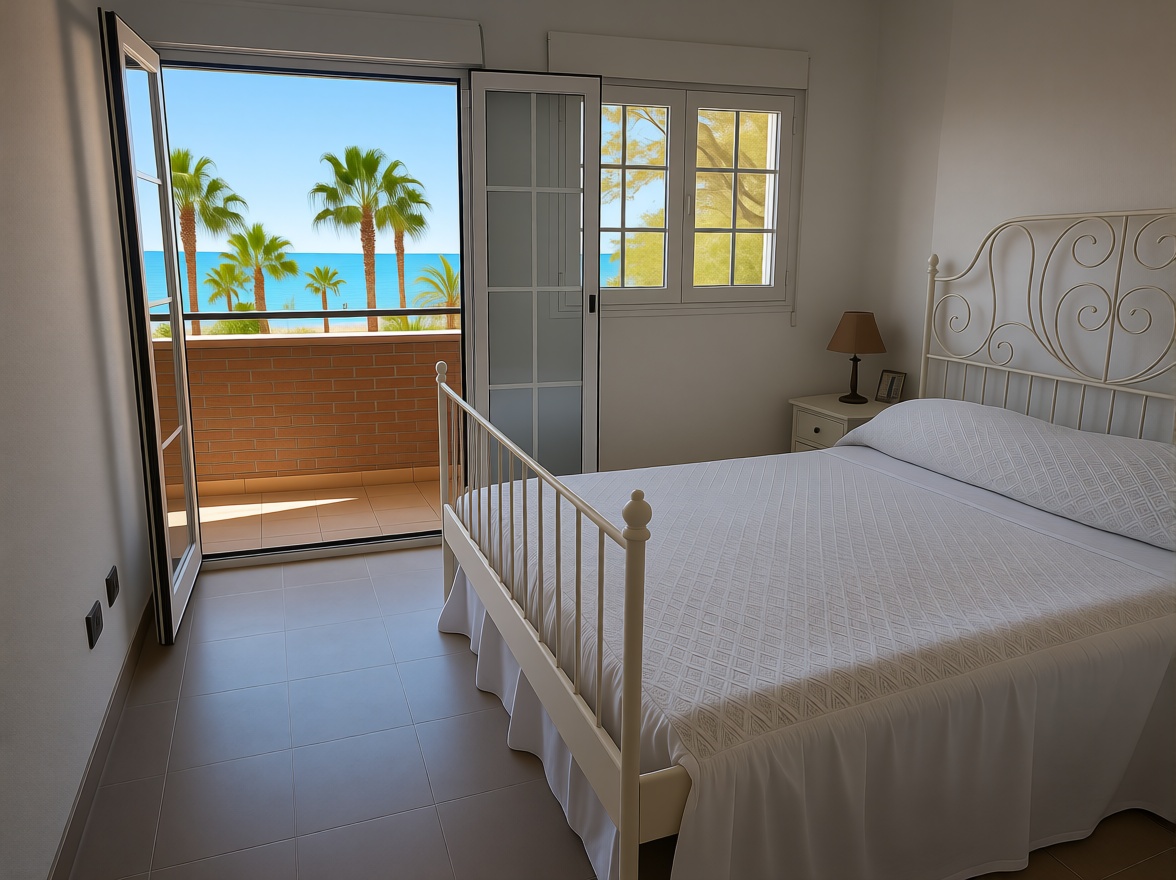 Appartement en première ligne de plage à Almuñécar — Chambre