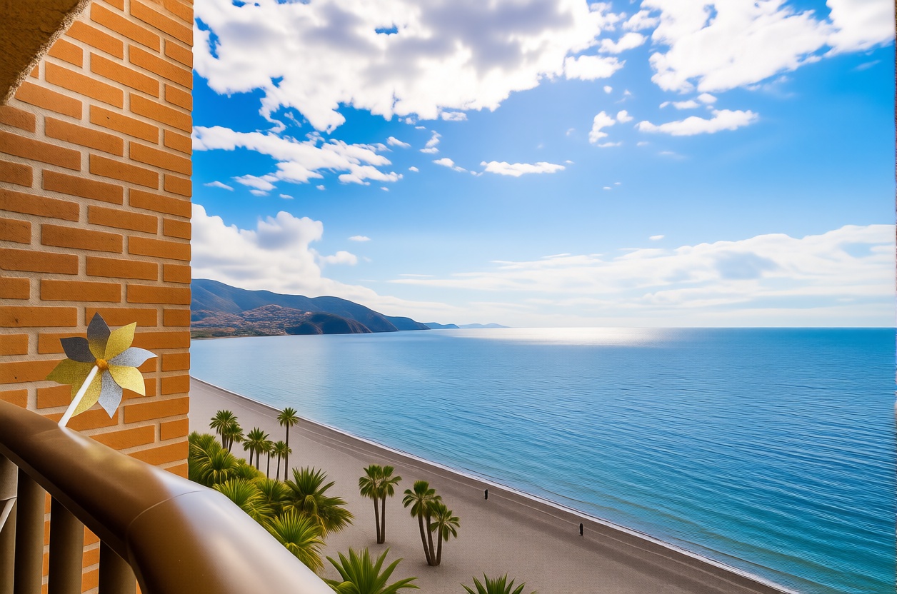 Apartamento em primeira linha de praia em Almuñécar