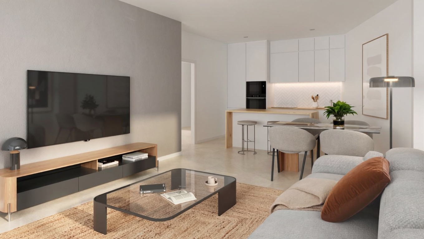 Apartamento em primeira linha de praia em Almuñécar — Sala