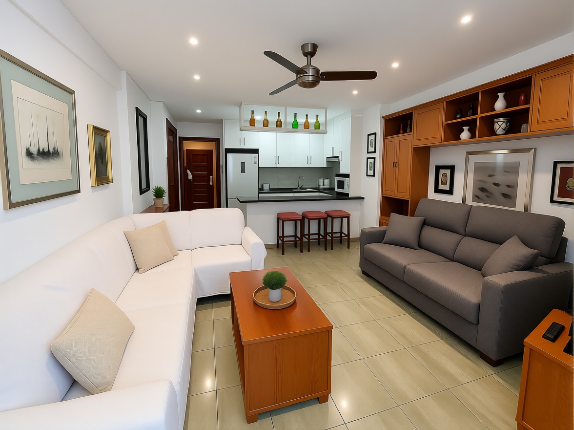 Apartamento em primeira linha de praia em Almuñécar — Sala