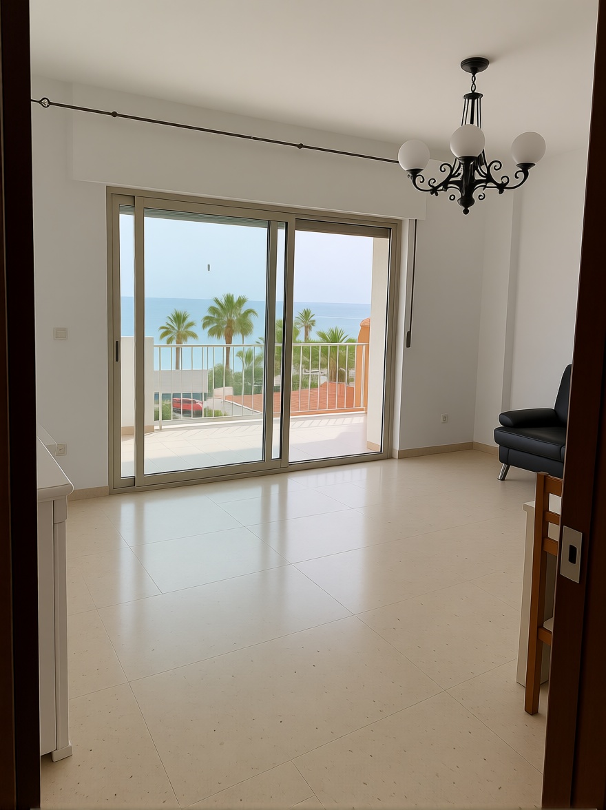 Appartement en première ligne de plage à Almuñécar — Séjour